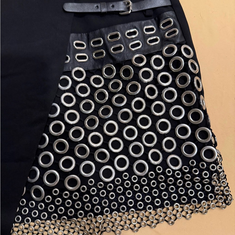 Chic Black and Silver Women's Skirt - Picture 4 of 8